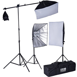 2400 Watt Softbox Photo Studio Continuous Lighting Kit - Perfect for Stunning Portraits and Videos