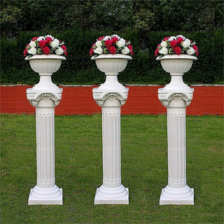 Enhance Your Event Decor with the White Height Adjustable Empirical Roman Inspired Pedestal Column Plant Stand Enhance Your Event Decor with the White Height Adjustable Empirical Roman Inspired Pedestal Column Plant Stand