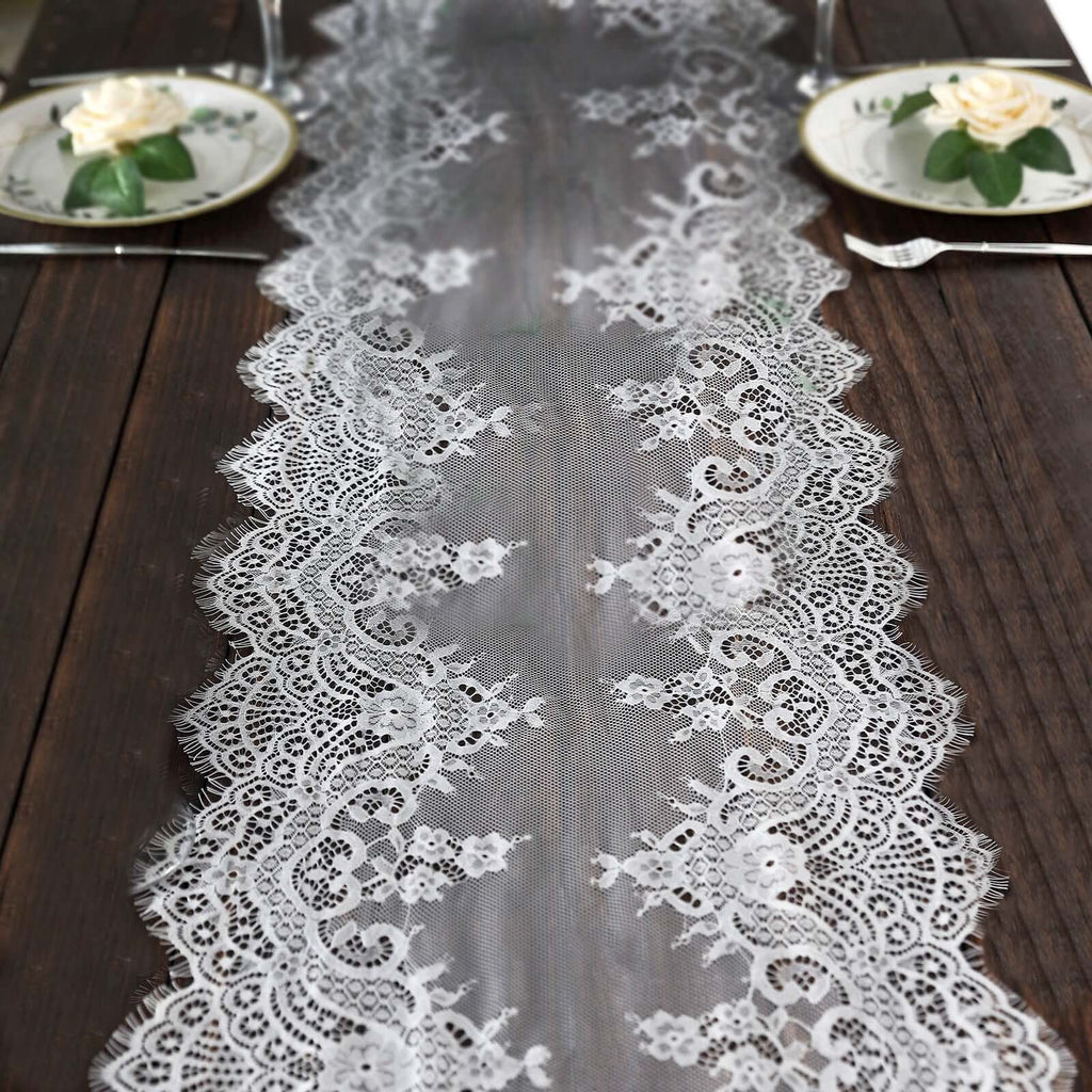 Lace Table Runner Manufacturer  White Lace Table Runner Supplier