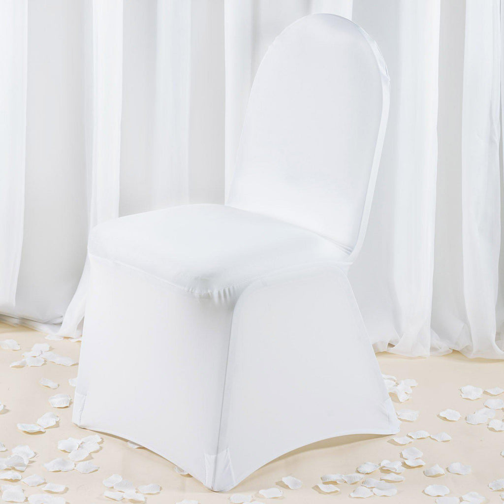 Stretch Spandex Banquet Chair Cover White