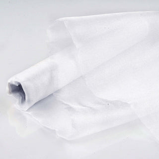 White Sheer Chiffon Fabric Bolt for Stunning Event Decor White Sheer Chiffon Fabric Bolt for Stunning Event Decor