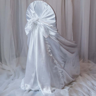 Elevate Your Event with the White Universal Satin Chair Cover Elevate Your Event with the White Universal Satin Chair Cover