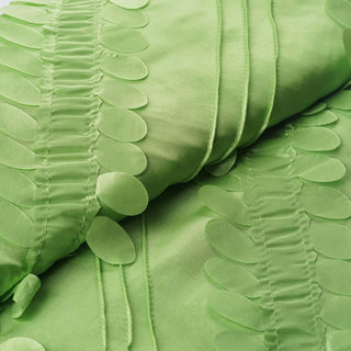 Apple Green Petal Taffeta Fabric Bolt for Stunning Event Décor