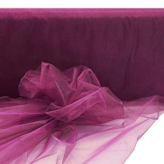 Add Elegance to Your Event with Eggplant Sheer Organza Fabric