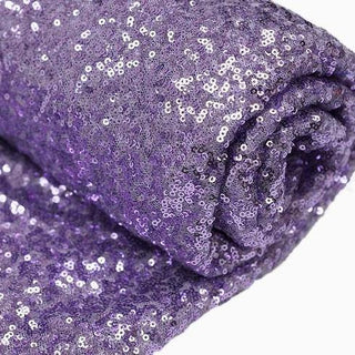 Lavender Lilac Premium Sequin Fabric Bolt for Shimmering Event Decor