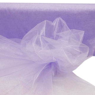 Add a Touch of Elegance with Lavender Lilac Sheer Organza Fabric Bolt
