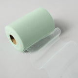 6Inchx 100 Yards Mint Tulle Fabric Bolt, Sheer Fabric Spool Roll For Crafts