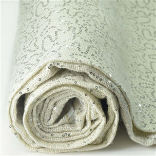 Add a Touch of Elegance with the Silver Sequin Burlap Fabric Roll Add a Touch of Elegance with the Silver Sequin Burlap Fabric Roll