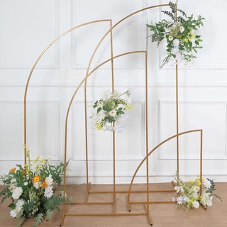 Stunning Gold Metal Chiara Backdrop Display Arch Stunning Gold Metal Chiara Backdrop Display Arch