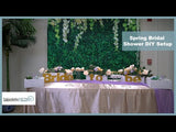 4 Bushes 12" Lavender Lilac Real Touch Artificial Silk Rose Flower Bouquet, Faux Bridal Flowers