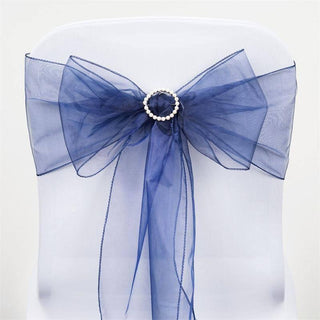 Transform Your Chairs with Sheer Organza Chair Sashes