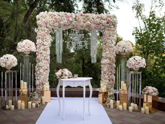 How To Secure Flowers To A Wedding Arch?
