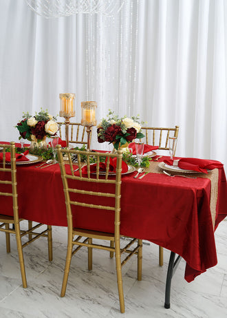 Santa Approved Red and Gold Christmas Table Decorations