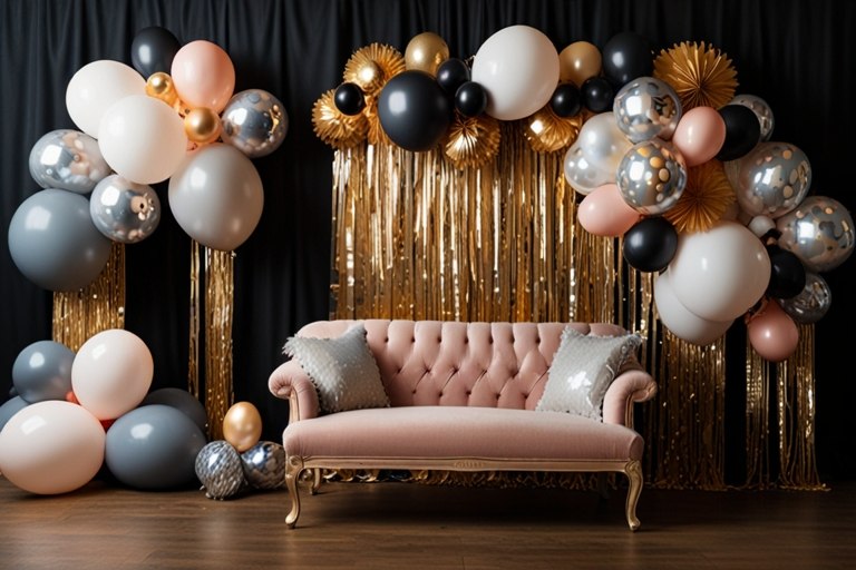 DIY new year eve backdrop