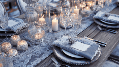 Perfect Winter Wedding Decoration With Crystal Decor