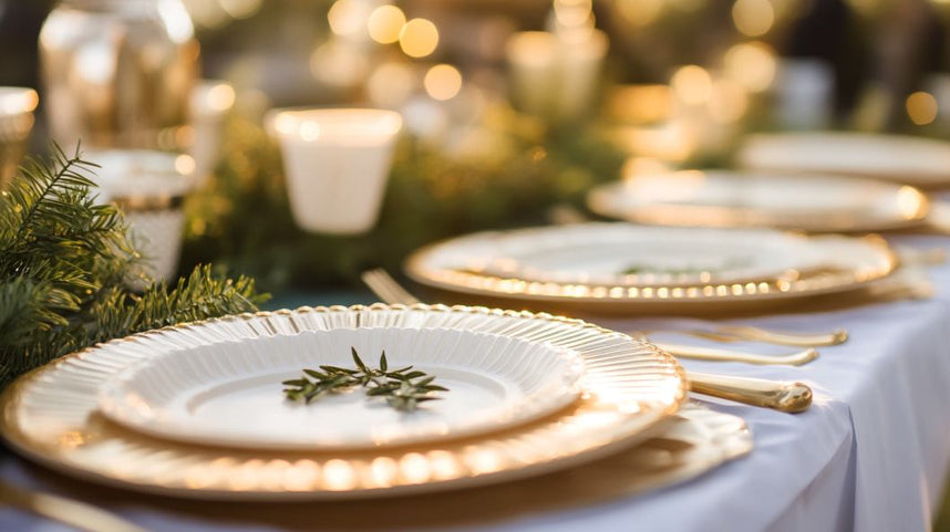 disposable dinnerware for wedding