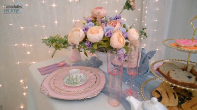 Easter decor table setting