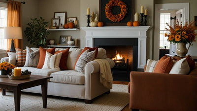 fall living room decor- living room