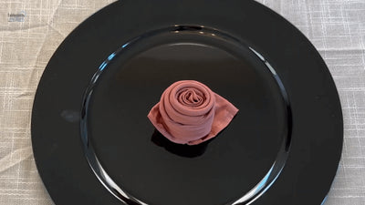 Folding Cloth Napkin into a rose