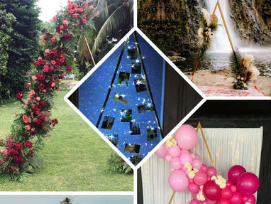 How Do You Make A Triangle For A Wedding Arch?