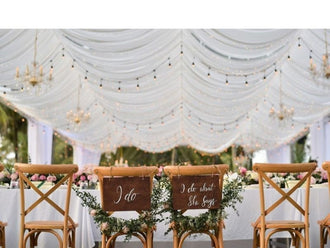 What is needed for a backyard wedding?