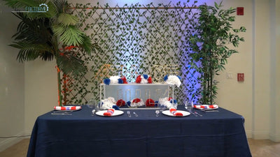 Patriotic 4th of July Table Setup
