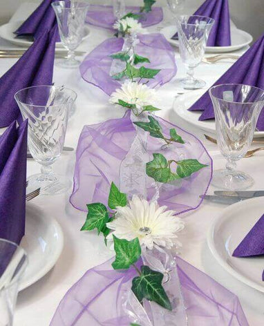 Purple Table Runners