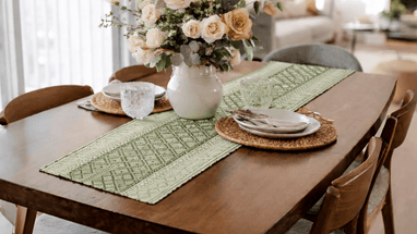 Table Setting with a Short Table Runner