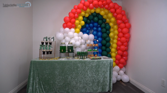 St. Patrick's Day party table setup