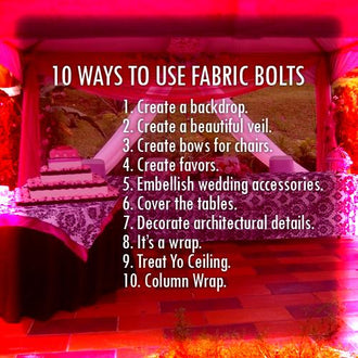 10 Craft Ideas to use in the New Year with Fabric by the Bolt Rolls