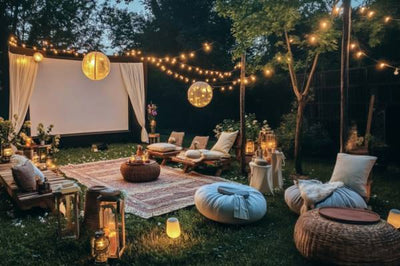 backyard movie night  