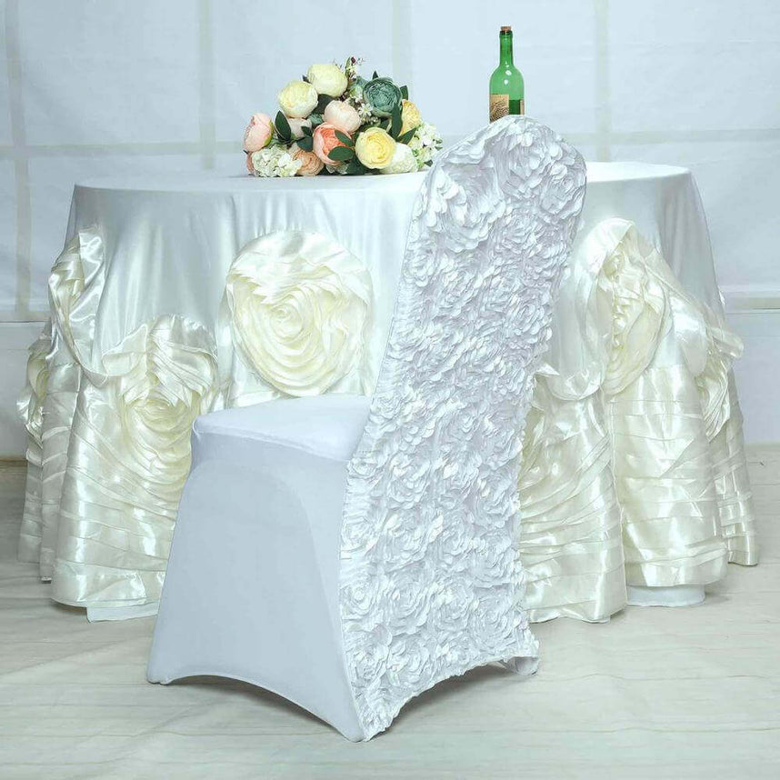 White Spandex Chair Covers