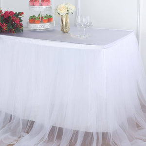 21ft Tulle & Curly Willow Table Skirts