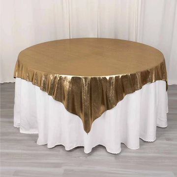 Sparkly Shimmer Square Tablecloth Overlays