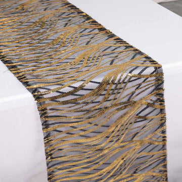 Wave Sequin Table Runners