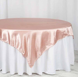 Satin Square Tablecloth Overlays