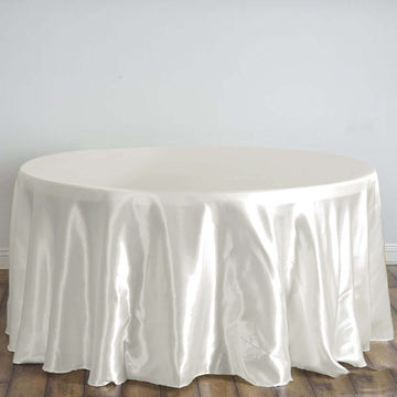 120" Round Satin Tablecloths