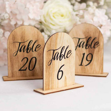 Table Number & Letters