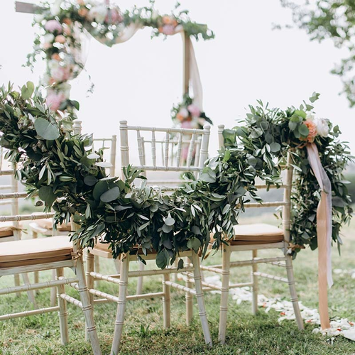 6ft White Real Touch Faux Baby Breath Hanging Flower Vines, Artificial Silk Gypsophila Table Flower Garland | by Tableclothsfactory