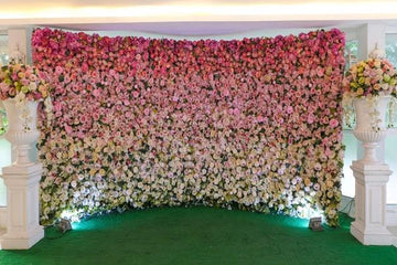 Hydrangea & Rose Flower Wall Panel