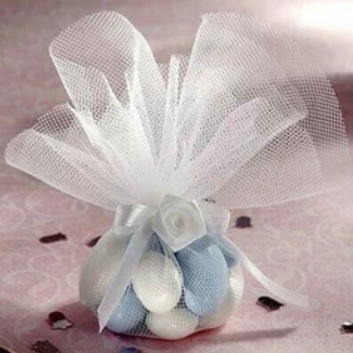 Tulle Wrapped Favor Gift Box - Five Cedars