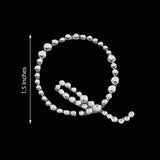 12 Pack | 1.5inch Clear Rhinestone Monogram Letter Jewel Sticker Self Adhesive DIY Diamond Decor - Q