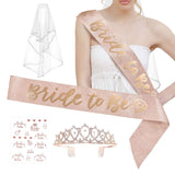 1 Set | Blush Rose Gold Bachelorette Party Bride Decor Accessories Kit