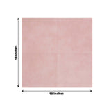 20 Pack | Dusty Rose Soft Linen-Feel Airlaid Paper Cocktail Napkins, Highly Absorbent Disposable