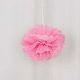 6 Pack 10inch Pink Tissue Paper Pom Poms Flower Balls, Ceiling Wall Hanging Decorations