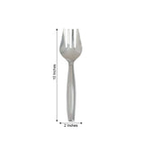 10inch Silver Large Serving Forks, Heavy Duty Plastic Serving Forks