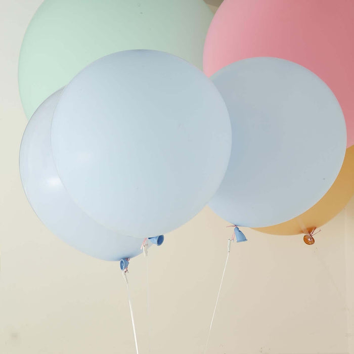 10 Pack | 18inch Matte Pastel Ice Blue Helium or Air Latex Party Balloons