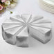 10 Pack | 5x3inch Silver Foil Single Slice Triangular Paper Dessert Box