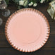 13Inch Heavy Duty Paper Charger Plates, Disposable Serving Tray Round With Scalloped Rims