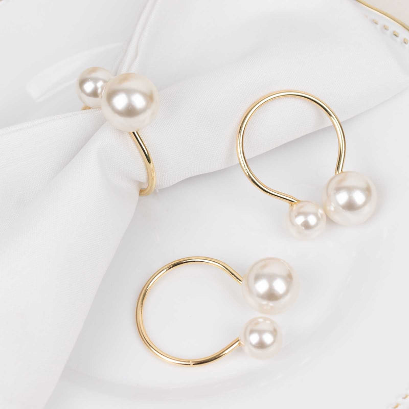 Open Ended Pearl Napkin Rings
